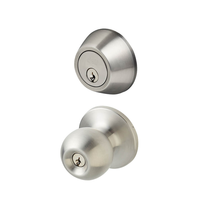 Combination Entrance Set Valencia Knob and Double Cylinder Deadbolt