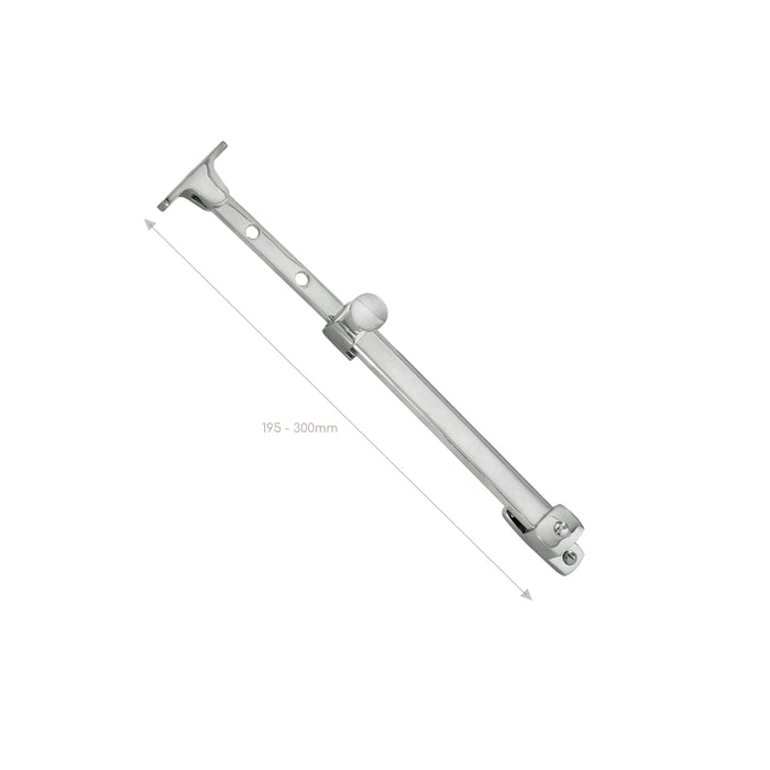 Telescopic Casement Stay - Gravity Stop