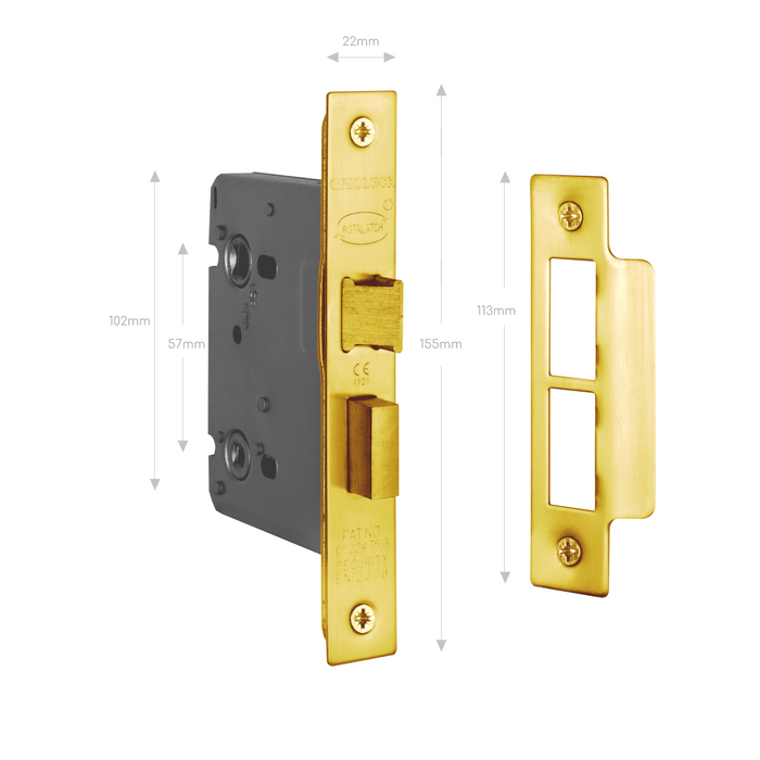 Kensington Lever Set on Long Plate